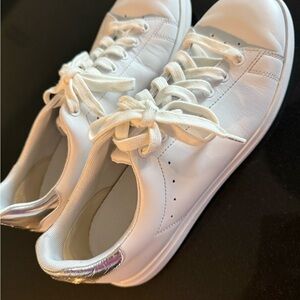Tory Burch White Leather Sneakers size 9